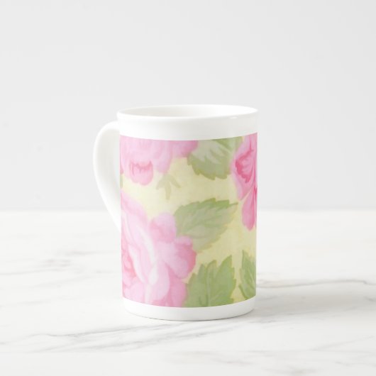 Roze Beauties Bone China Mok (Links)