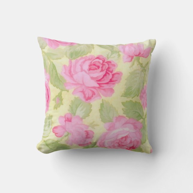 Roze Beauties Pillow Kussen (Voorkant)