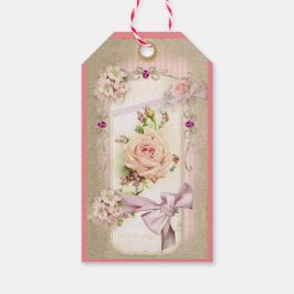 Roze beautje cadeaulabel