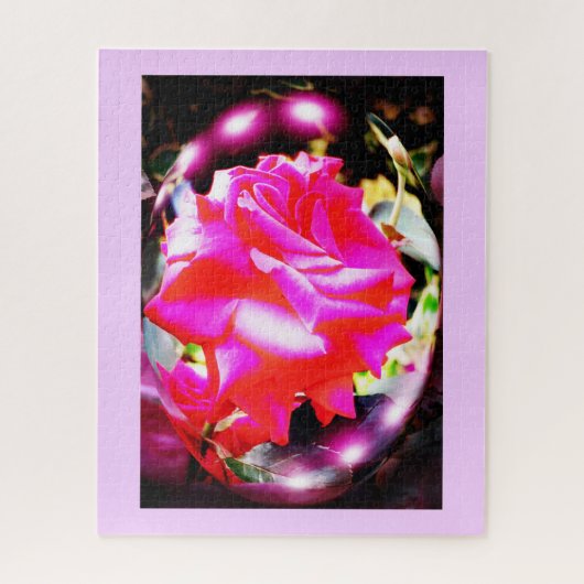 Roze beautje legpuzzel (Verticaal)