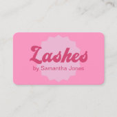 Roze Beauty Lashes QR Code Visitekaartje
