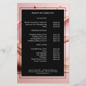 Roze Beauty Salon Prijslijst Flyer (Voorkant)