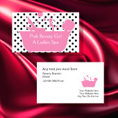 Roze Beauty Spa Visitekaartjes
