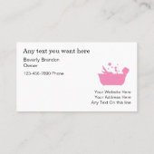 Roze Beauty Spa Visitekaartjes (Achterkant)