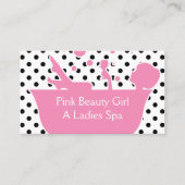Roze Beauty Spa Visitekaartjes (Voorkant)