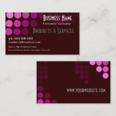 Roze Beauty Spots Visitekaartje (Voorkant / Achterkant)