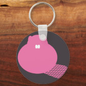 roze beaver sleutelhanger (Voorkant)