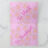  roze bedankbriefje bedankkaart (Binnen)