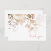 roze bedankje Kaart (Voorkant / Achterkant)