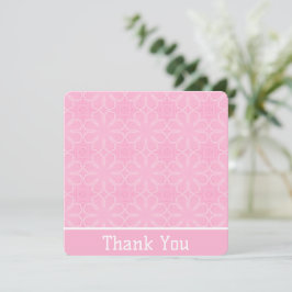 Roze bedankkaart