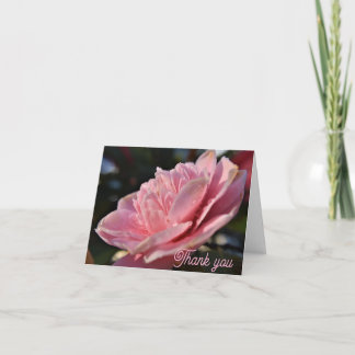 roze bedankkaart
