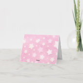 Roze bedankkaart - Feest Cupcake Thema (Achterkant)