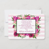 Roze Bedankt en papegaaiachtigen Bouquet Weddensch (Achterkant)