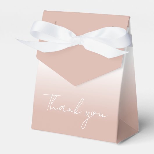 Roze bedankt voor je favoriete doos bedankdoosjes (Voorkant Zijde)