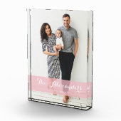 roze bedekking | Gepersonaliseerde familie fotoblo Fotoblokken (Rechts)