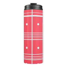 Roze Bedrukte Thermische Tumbler Thermosbeker