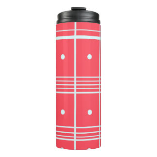 Roze Bedrukte Thermische Tumbler Thermosbeker