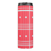 Roze Bedrukte Thermische Tumbler Thermosbeker (Achterkant)