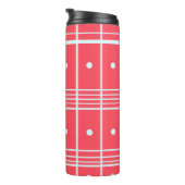 Roze Bedrukte Thermische Tumbler Thermosbeker (Geroteerd rechts)
