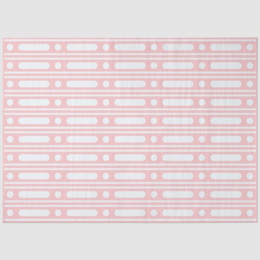 Roze beeninleg stippen rand decoupage papier (Voorkant)