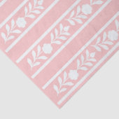 Roze beeninlegwerk bloemrand decoupagepapier tissuepapier (Detail)