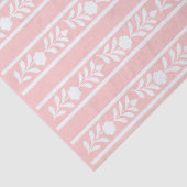 Roze beeninlegwerk bloemrand decoupagepapier tissuepapier (Detail)