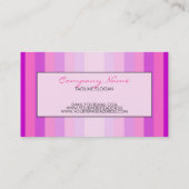 Roze beenstrips visitekaartje (Achterkant)