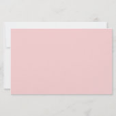 Roze Beer Baby shower Advies Voorspellingen Kaart (Achterkant)