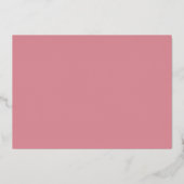 Roze Beer Baby shower Folie Uitnodiging (Achterkant)