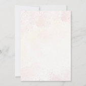 Roze Beer Baby shower Uitnodiging (Achterkant)