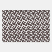 Roze Beer, Beren poten en bosbos met bomen Inpakpapier Vel (Voorkant 2)