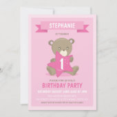 Roze Beer Elke leeftijd of eerste uitnodiging van  (Voorkant)