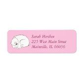 Roze Beer Etiket (Voorkant)