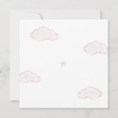 Roze Beer Kan Haast Niet Teddybeer Meisje Baby Sho Kaart (Achterkant)