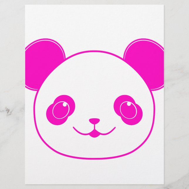 Roze Beer Kawaii Panda (Voorkant)