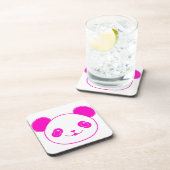 Roze Beer Kawaii Panda Bier Onderzetter (Rechterzijde)