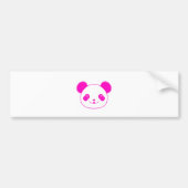 Roze Beer Kawaii Panda Bumpersticker (Voorkant)