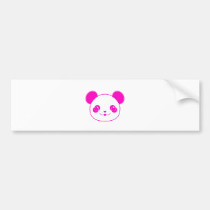 Roze Beer Kawaii Panda Bumpersticker
