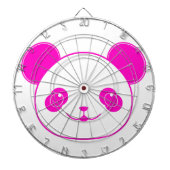 Roze Beer Kawaii Panda Dartbord (Voorkant)