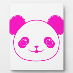 Roze Beer Kawaii Panda Fotoplaat