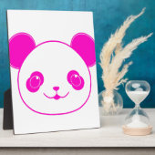 Roze Beer Kawaii Panda Fotoplaat (Zijkant)