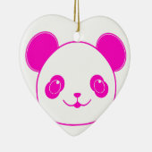 Roze Beer Kawaii Panda Keramisch Ornament (Rechts)
