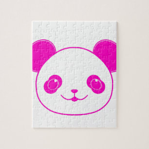 Roze Beer Kawaii Panda Legpuzzel