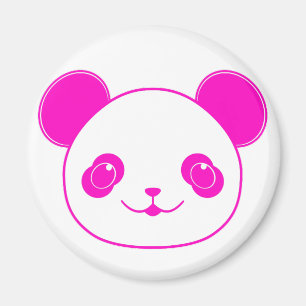 Roze Beer Kawaii Panda Magneet