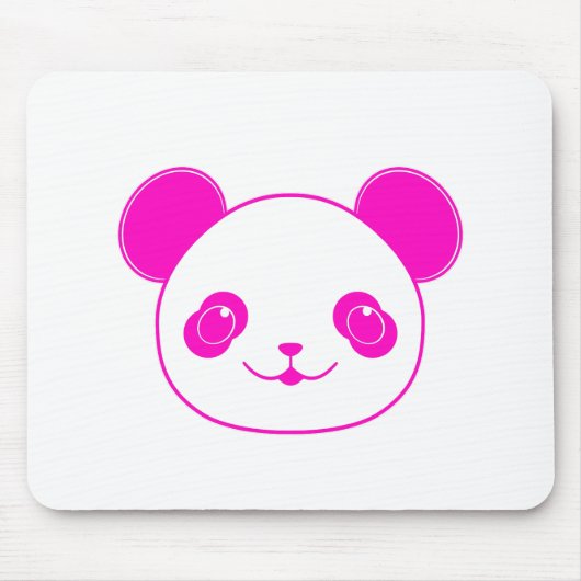 Roze Beer Kawaii Panda Muismat (Voorkant)