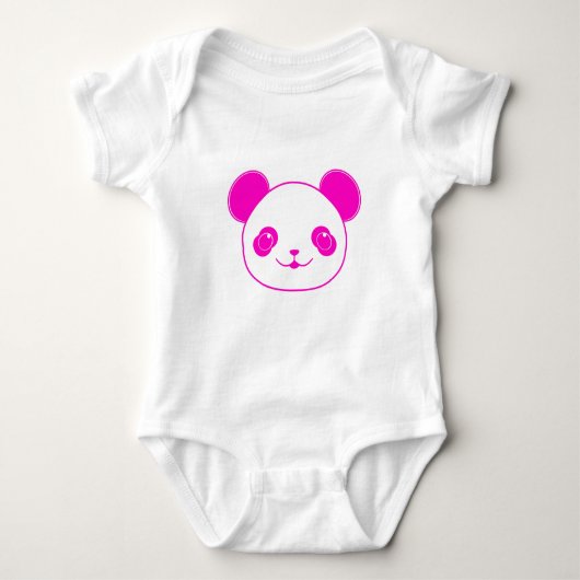 Roze Beer Kawaii Panda Romper (Voorkant)