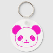 Roze Beer Kawaii Panda Sleutelhanger (Voorkant)