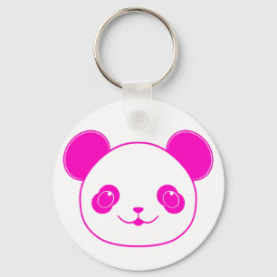 Roze Beer Kawaii Panda Sleutelhanger