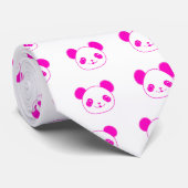 Roze Beer Kawaii Panda Stropdas (Opgerold)