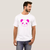 Roze Beer Kawaii Panda T-shirt (Voorkant volledig)